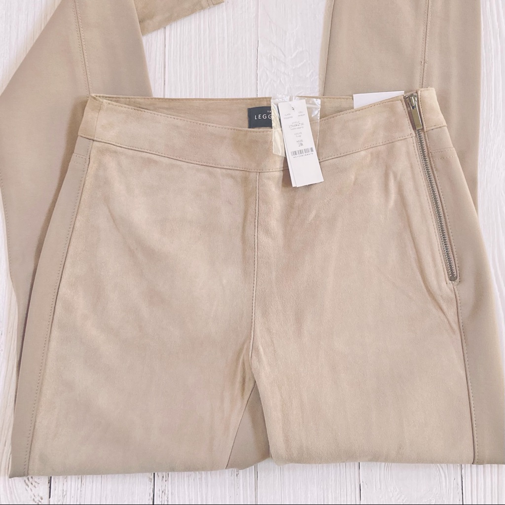 Suede Leggings Whbm Slim Leg Ponte Size 2
